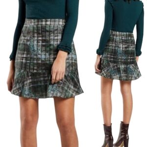 Marie Oliver Filly Organza Plaid Skirt